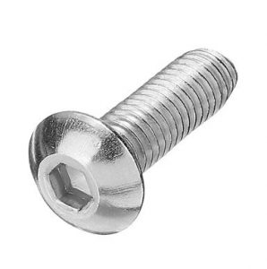 Suleve M5SH6 50Pcs M5 Stainless Steel Button Head Screw - 8mm