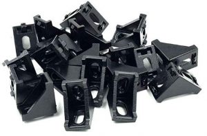 TOUHIA 2028 Slot 6mm Black Aluminum Corner Bracket for 2020 Aluminum Extrusion Profile(20Pcs)